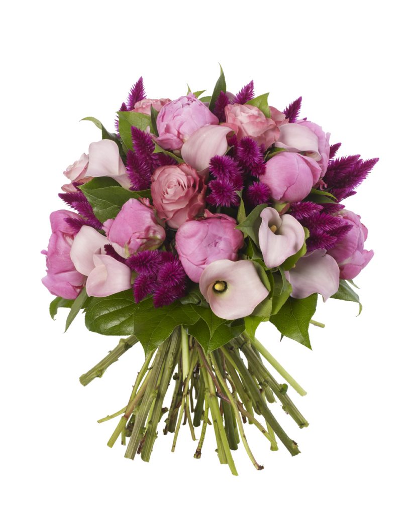 Soft Pink and Rapsberry Bouquet The Flower Stand Battersea