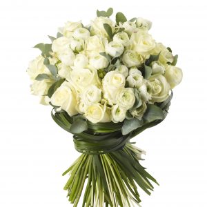 White Rose and Ranuncula Bouquet