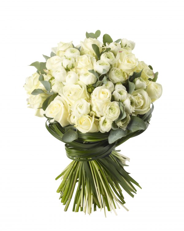 White Rose and Ranuncula Bouquet